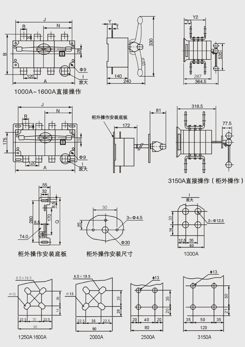 WHKL-1600A/4隔离开关