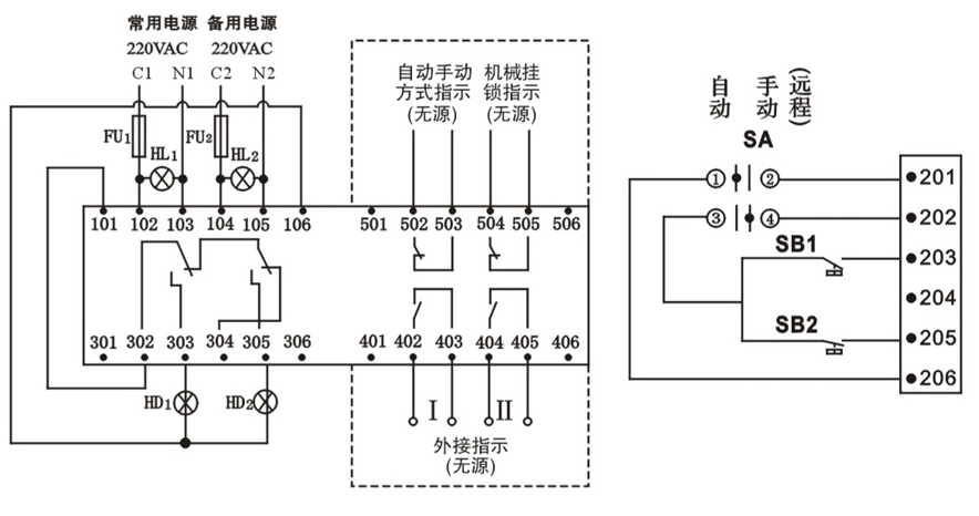 WHK100NQ/4P双电源自动转换开关