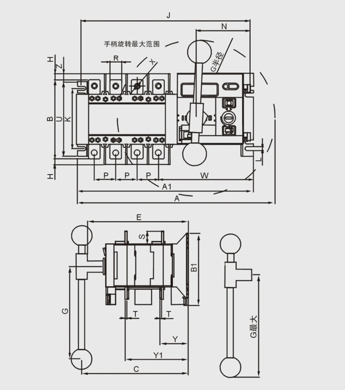 WHK100NQ/4P双电源自动转换开关