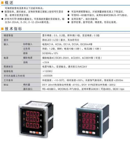PS9774I-3X4A智能交流電流表實(shí)圖