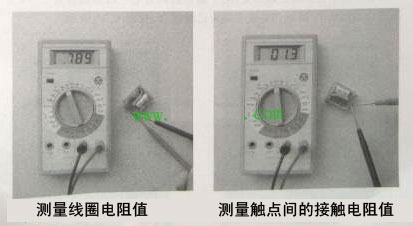 数字万用表测量继电器好坏方法
